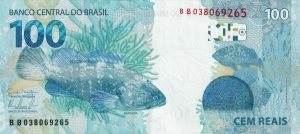 Real brazylijski BRL – waluta Brazylii (rewers)
